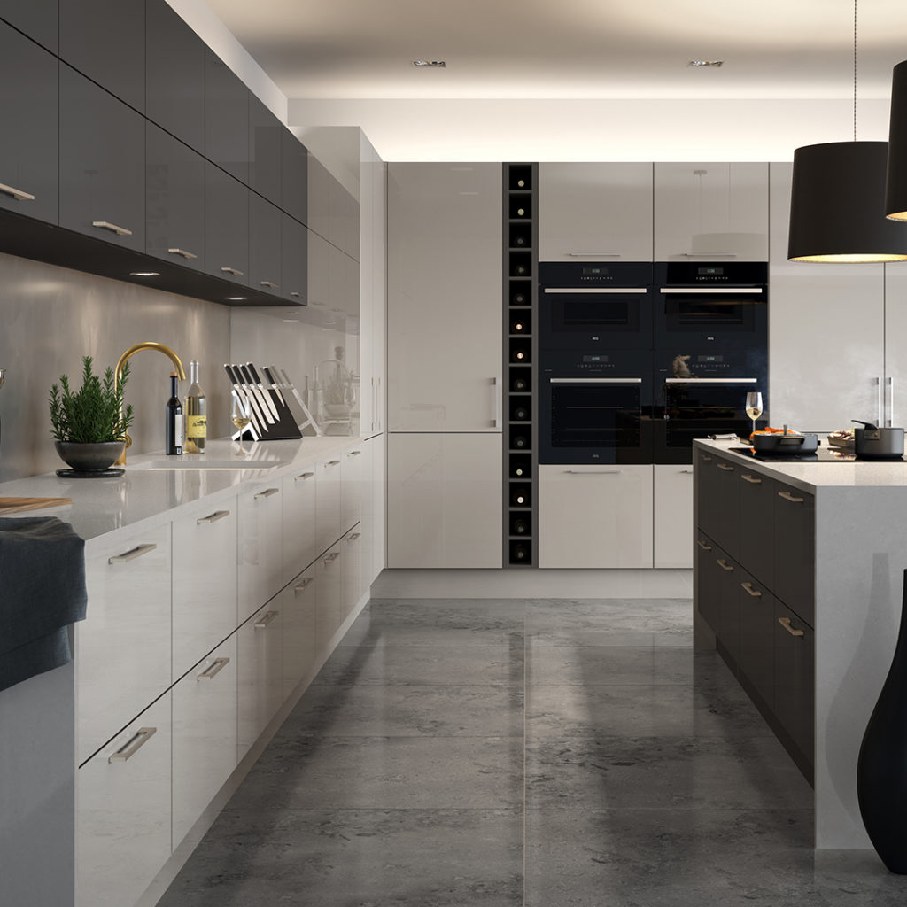 Black And White Kitchen Designs Optiplan